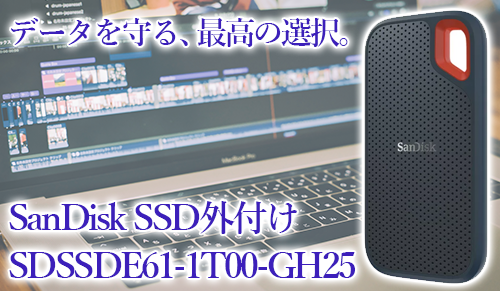 撮影データの新たな頼れるパートナー：SanDisk SSD外付け SDSSDE61-1T00-GH25の全て